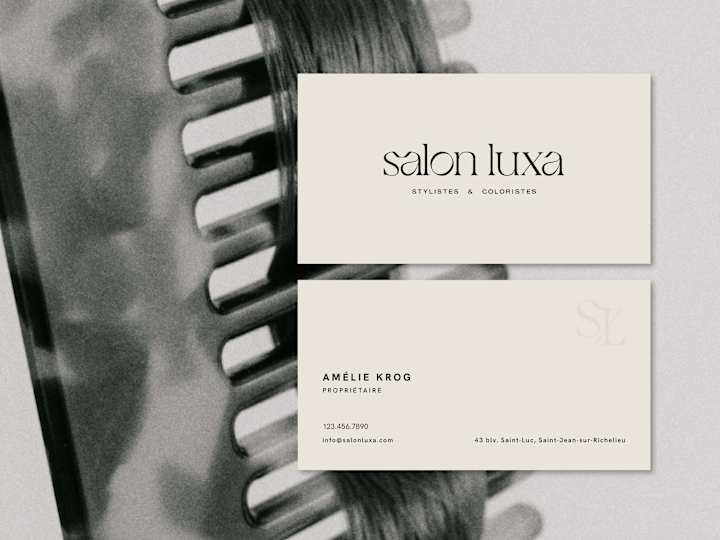 Cover image for Branding for Salon Luxa, a Montreal based Hair Salon 