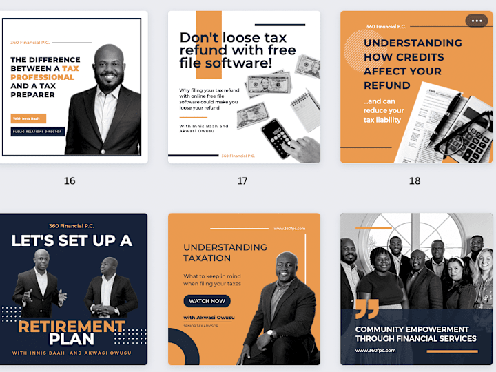 Cover image for A professional IG feed for a Financial company
