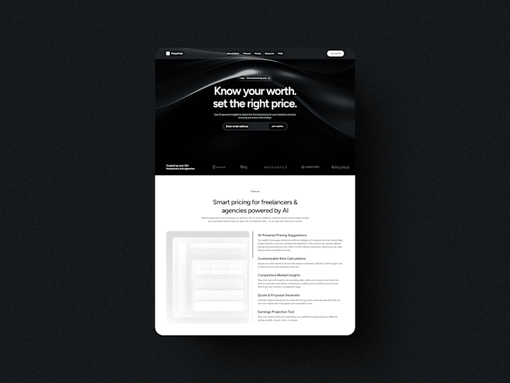 Cover image for Price pilot : AI-powered pricing platform for freelancers
