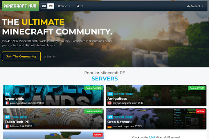 Cover image for Minecraft Hub