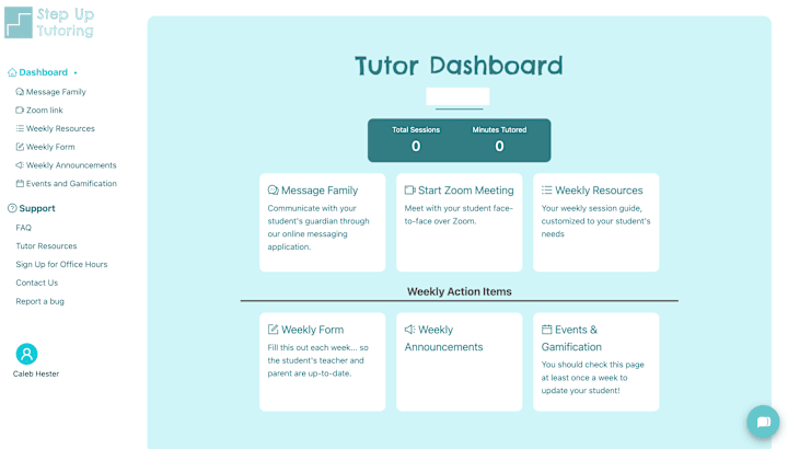 Cover image for Step Up Tutoring - Internal Dashboard