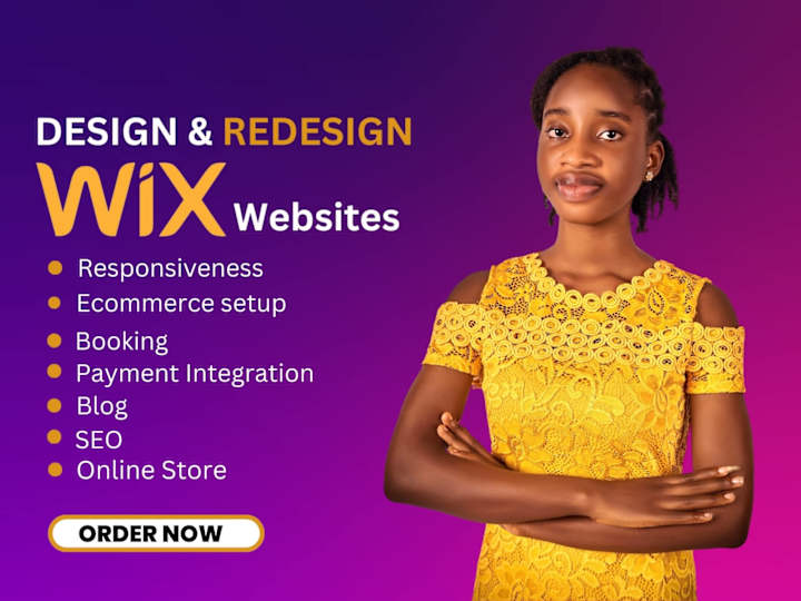 Cover image for I will design wix website redesign wix website 