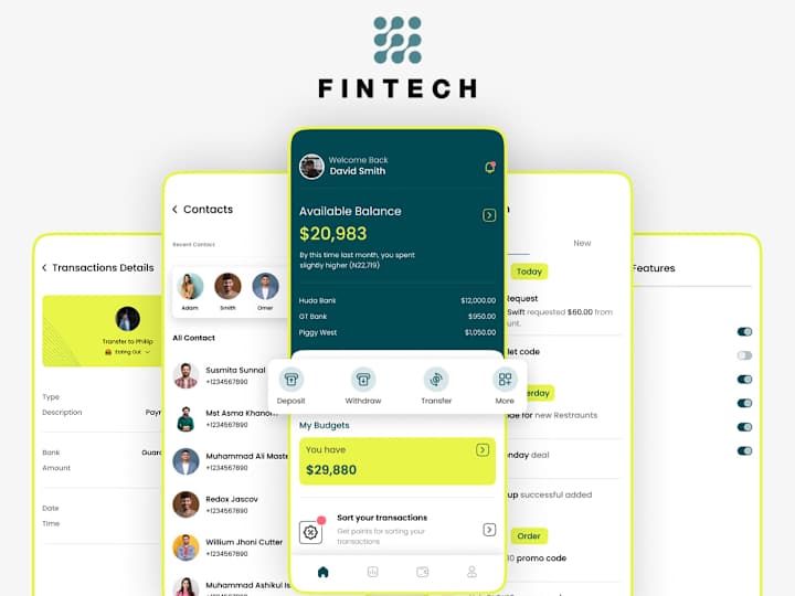 Cover image for Fintech Dashboard App: Gain Clarity into Your Finance