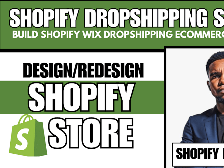 Cover image for Build shopify wix dropshipping ecommerce website design redesign