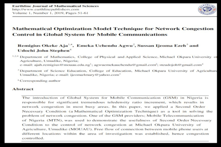 Cover image for Mathematical Optimization Model Technique for Network Congestion