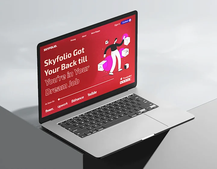 Cover image for SKYFOLIO | Digital Agency website Design