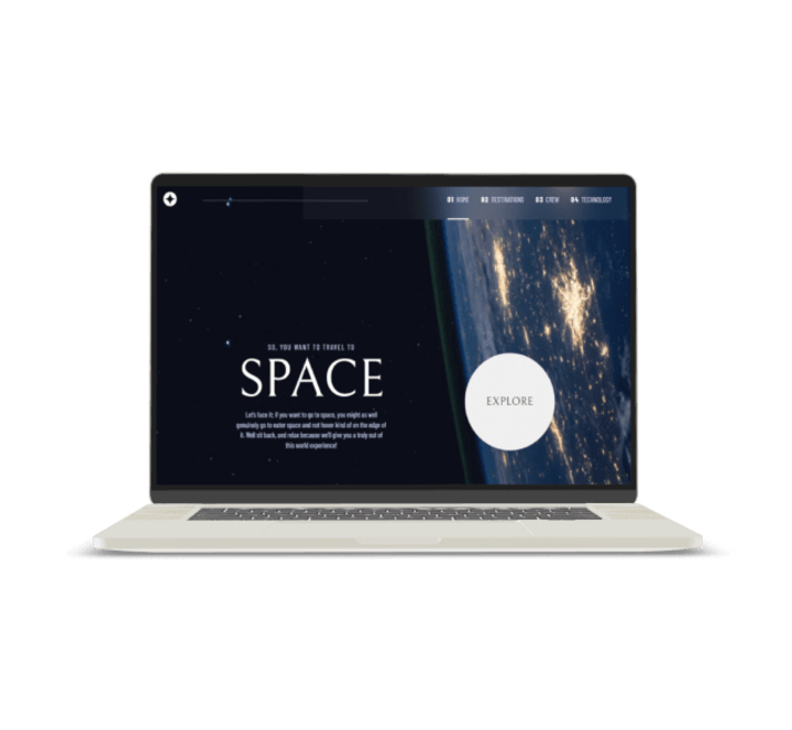 Cover image for SPACE TOURISM WEBSITE