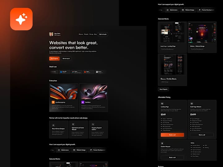 Cover image for Obscura - Personal Portfolio Website