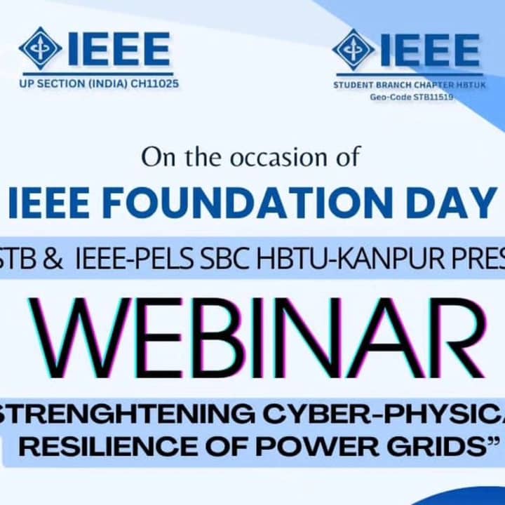 Cover image for Webinar Poster For IEEE Organization.