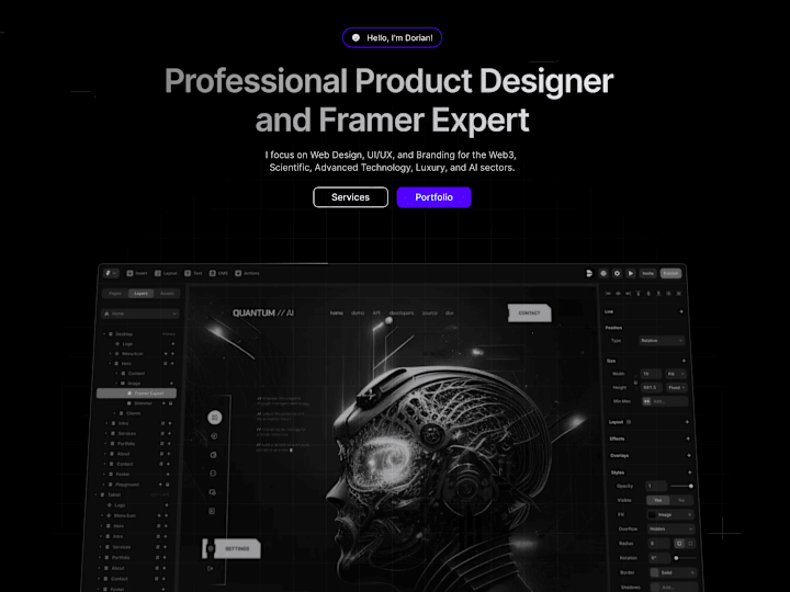 Cover image for Dorian - Professional Product Designer and Framer Expert