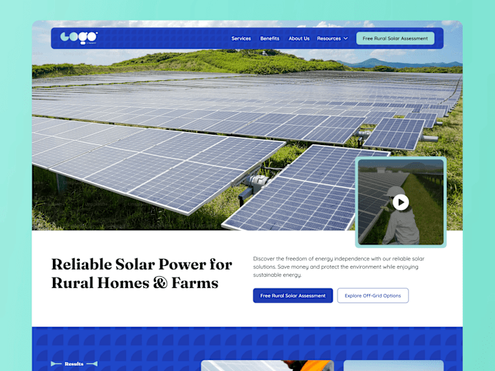 Cover image for Rural Sun 🌄 | Rural Solar Website Design