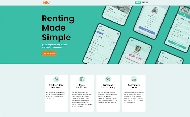 Cover image for Landing Page For Rental Property App