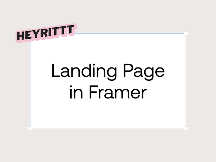 Cover image for Landing Page in Framer