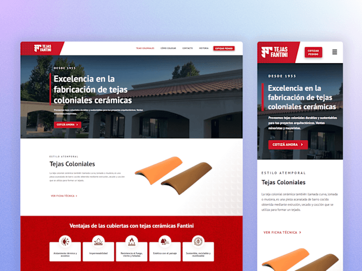 Cover image for Fantini Roof Tiles - Visual ID and Web Design