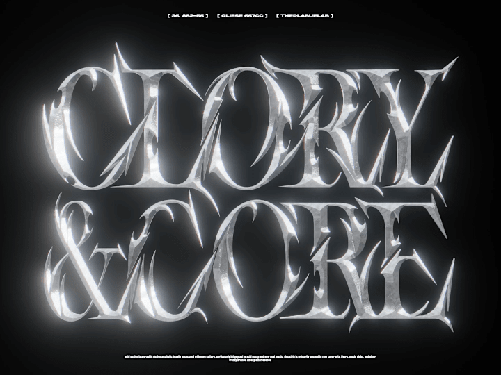 Cover image for Chrome type acid typography