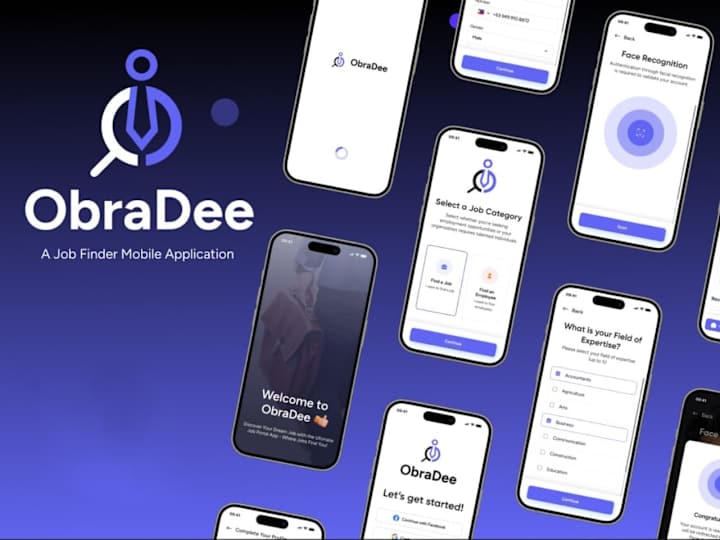Cover image for ObraDee - Job Finder Mobile App Development