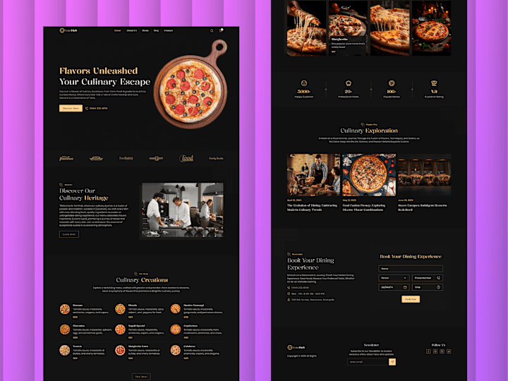Cover image for Restaurant Web Landing Page