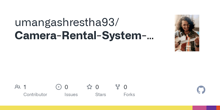 Cover image for GitHub - umangashrestha93/Camera-Rental-System-MERN-Stack