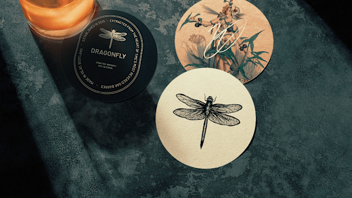 Cover image for Dragonfly Whisky - Brand Identity on Behance