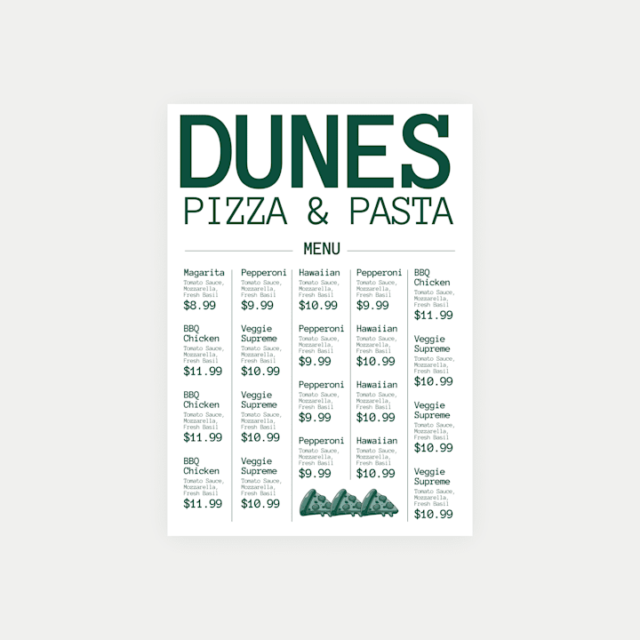 Cover image for Pizzeria and Dunes (Branding)