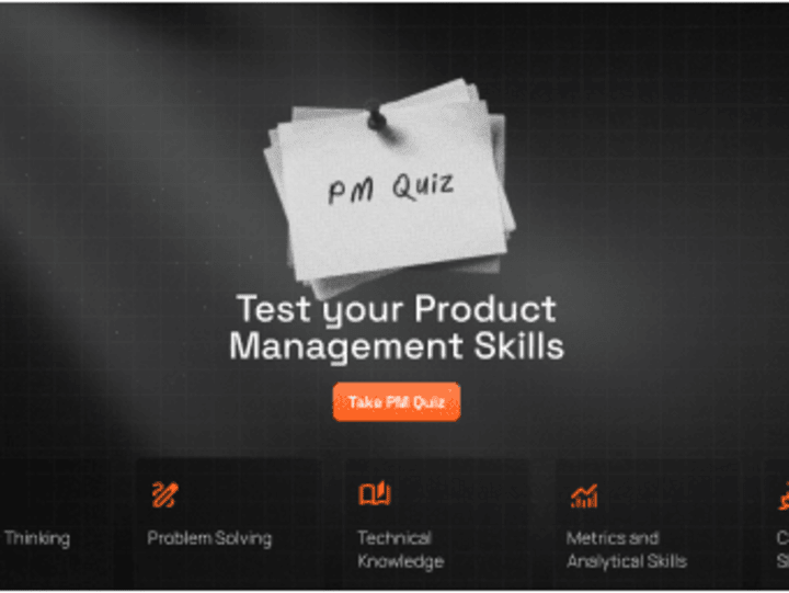 Cover image for Product Management Quiz as Lead Magnet