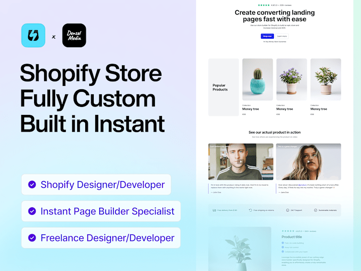 Cover image for ✏️ Instant - Create Sections for Shopify