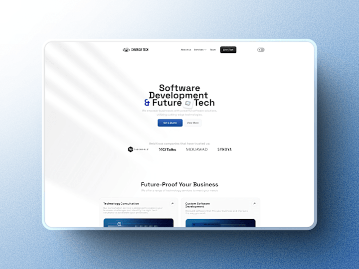 Cover image for SynergiaTech | Framer Website