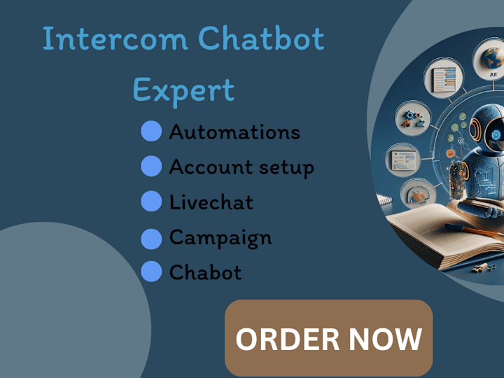 Cover image for I will help in intercom botpress manychat livechat ai chatbot 