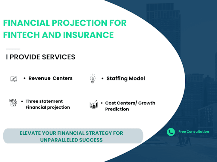 Cover image for You will get Financial Projections for Fintech and Insurance