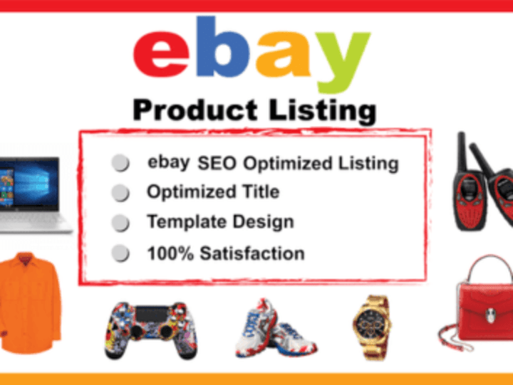 Cover image for I will list product on your eBay store with optimization 