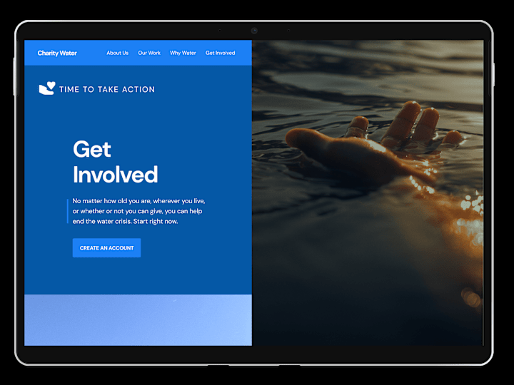 Cover image for Redesign Website; Charity Water