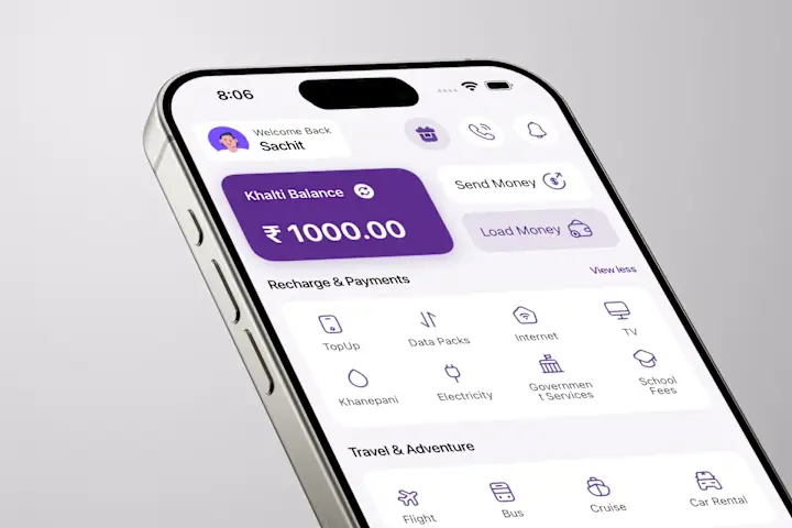 Cover image for Khalti Mobile Wallet Redesign And App Development