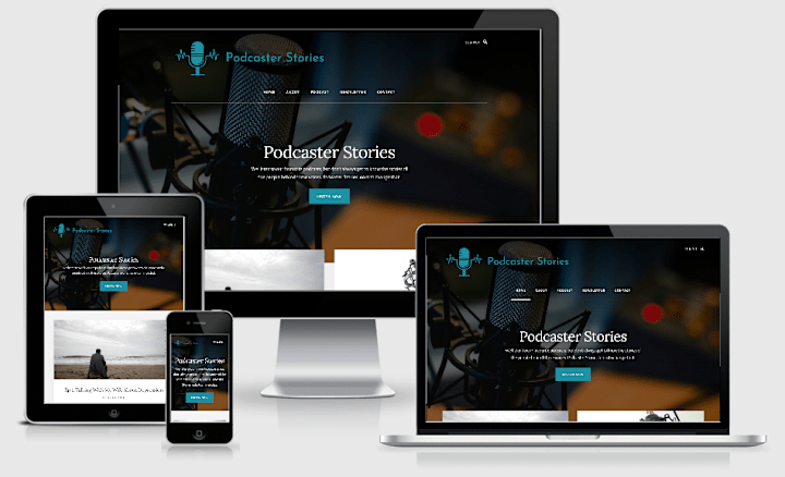 Cover image for Podcaster Stories WordPress website