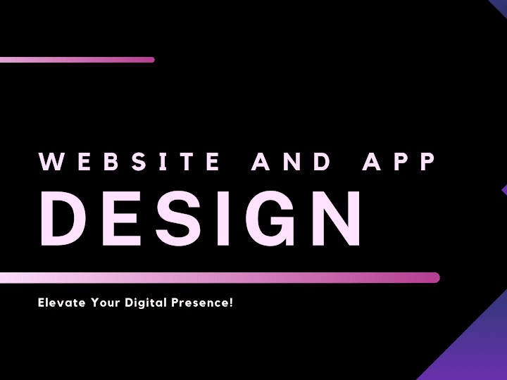 Cover image for Website and App Design