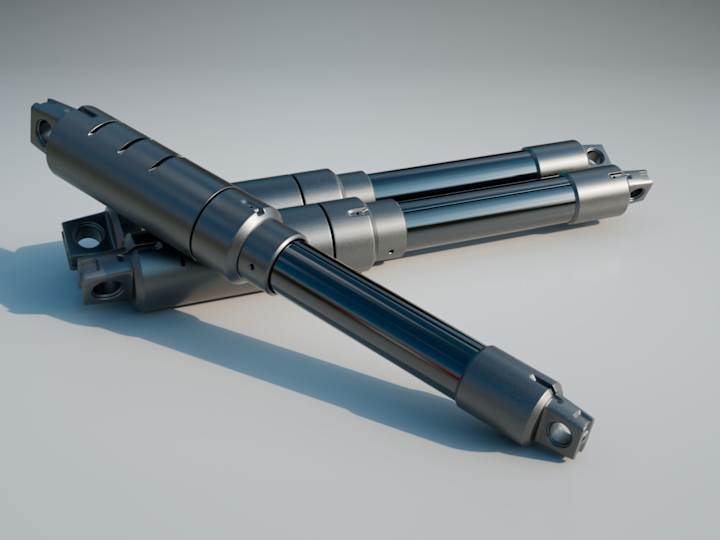 Cover image for Hydraulic cylinders - 3D Design