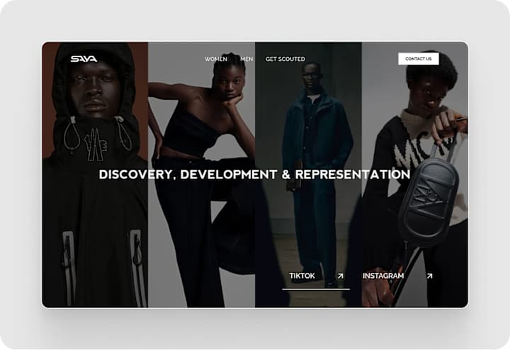 Cover image for Saya - Fashion Modelling Agency Website Design