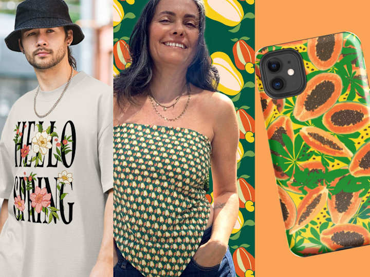 Cover image for Pattern Design for So Far So Good, a Canadian clothing brand.