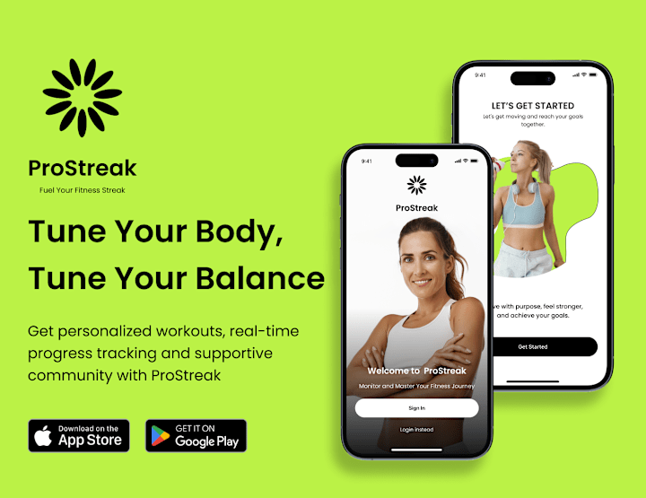 Cover image for ProStreak Fitness App :: Behance