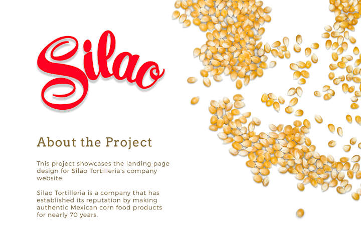 Cover image for Landing Page Web Design for Silao Tortillería : Behance