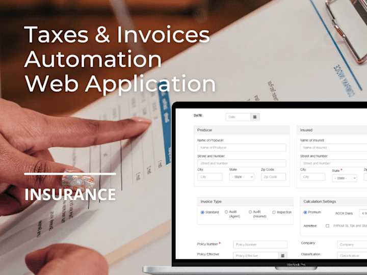 Cover image for Taxes & Invoices Automation Web App