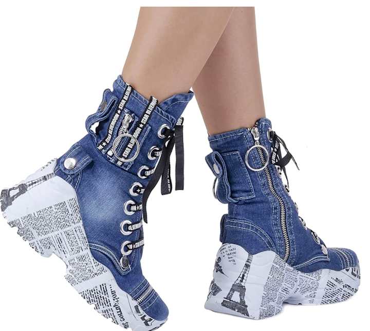 Cover image for Denim Ankle Boots