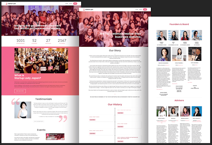 Cover image for Responsive Squarespace Website for Women Entrepreneur Community