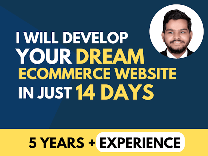 Cover image for I Will Develop Your Dream E-Commerce Website!