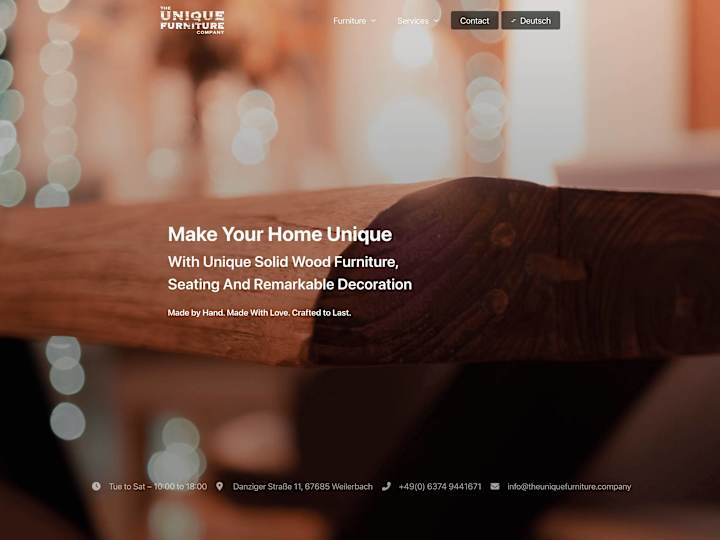 Cover image for Furniture Store: Webdesign & Online Marketing Strategy