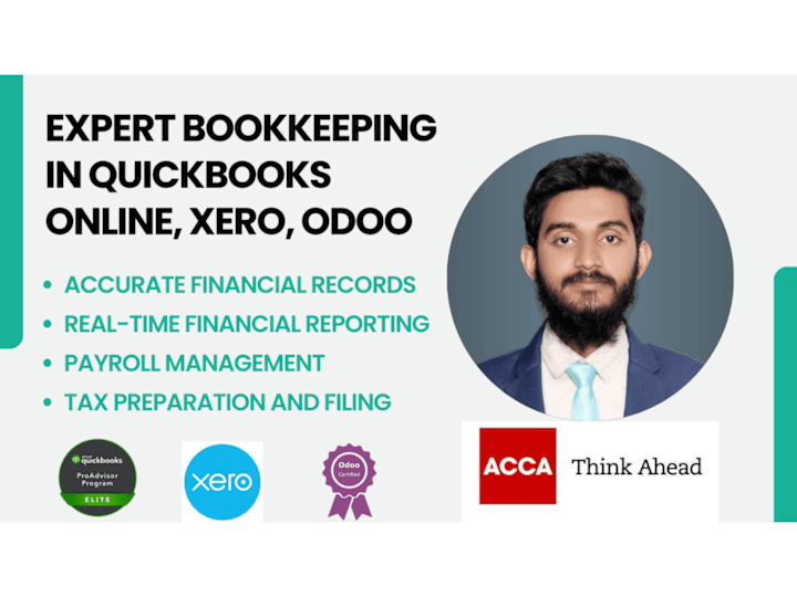 Cover image for Certified QuickBooks Bookkeeping and Tax services 