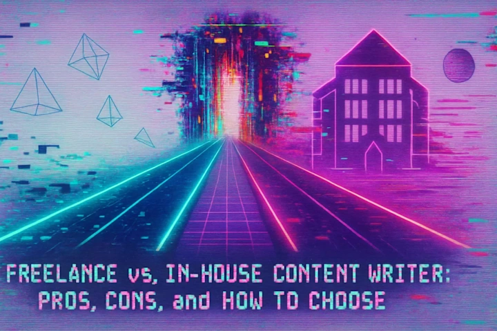 Cover image for Freelance vs. In-House Content Writer: Pros, Cons, and How to Choose