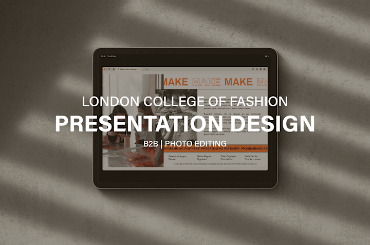 Cover image for Fashion District Festival: Presentation Deck