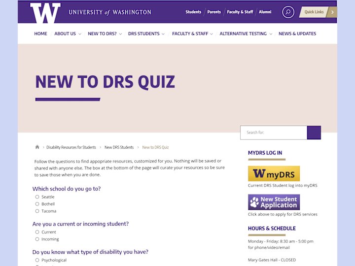 Cover image for Information Architecture Updates for
Students with Disabilities