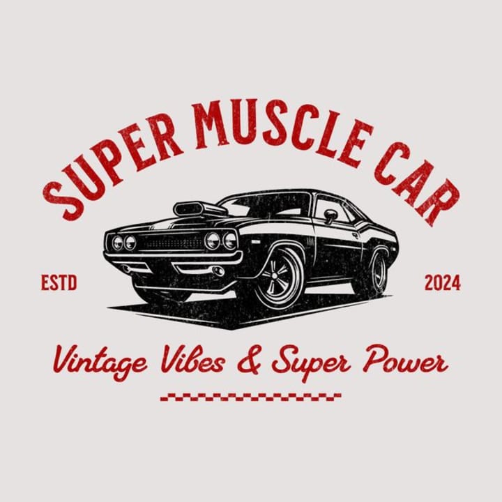 Cover image for Super Muscle Car Logo Design Template