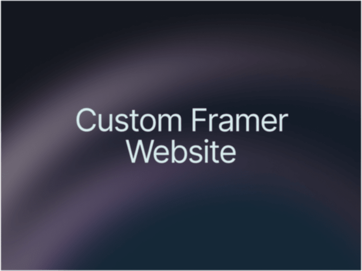 Cover image for Framer website design & development for your brand